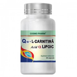 Q10GEL + L-CARNITINA SI ACID ALFA LIPOIC 30cps Cosmo Pharm 